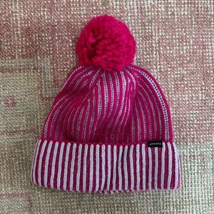 Athleta pink and purple winter hat